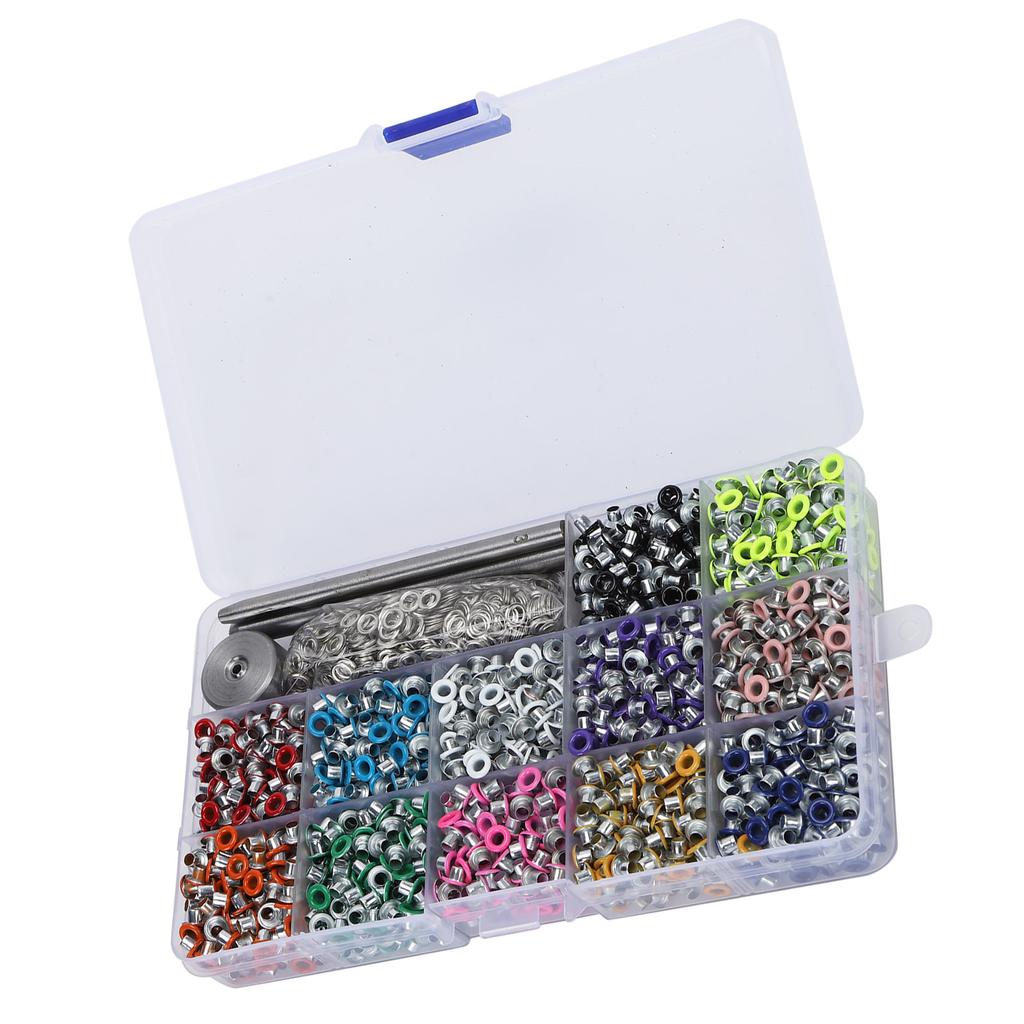 Eyelet Color Metal Hollow Rivet Garment Perforation Accessory with Punch Install Tool