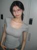 Front shoulder U-shaped pull-neck slim-fitting high-waisted short-sleeved T-shirt Spice girl sexy pure desire fashion niche ins top