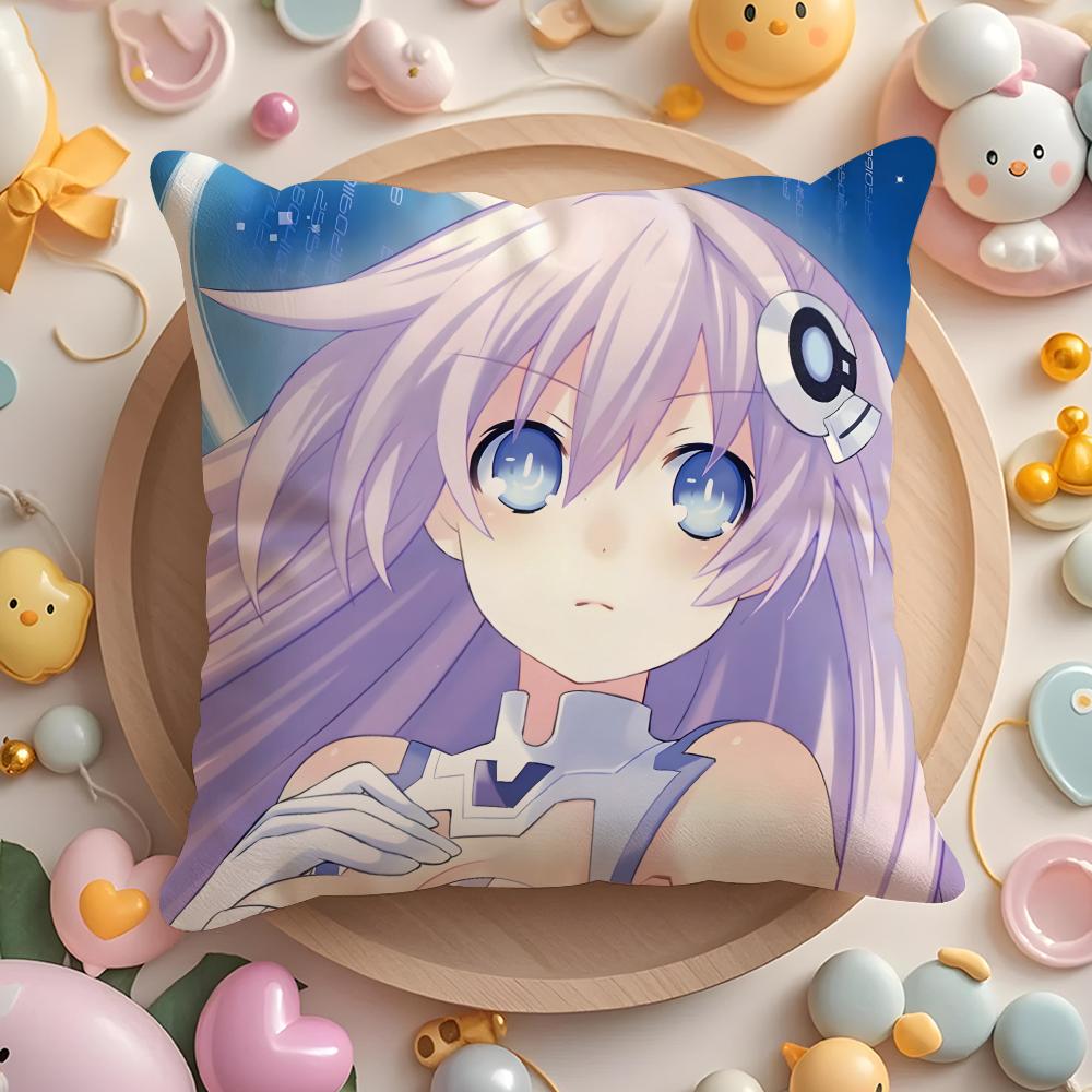 Чехол на подушку Hyperdimension Neptunia Милый, для дома и автомобиля, многоцелевой, двусторонний, мягкий и прочный, для повседневного использования
