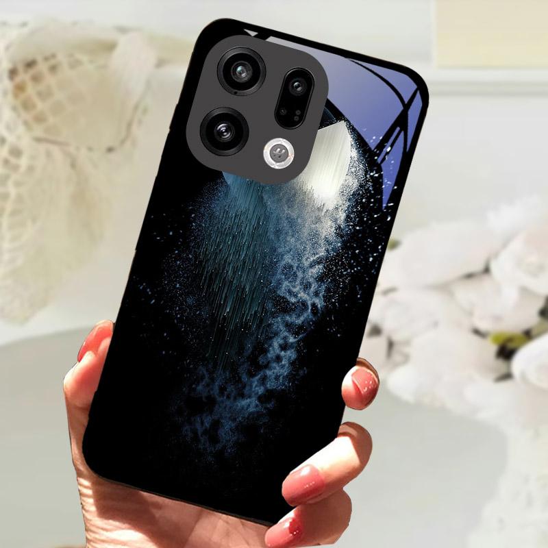 Чехол для OPPO Find X9 Pro FindX9 PLJ110 Закаленное Стекло Защитная Задняя Крышка Для OPPO Find X 9 X9Pro Корпус Телефона Бампер Fundas