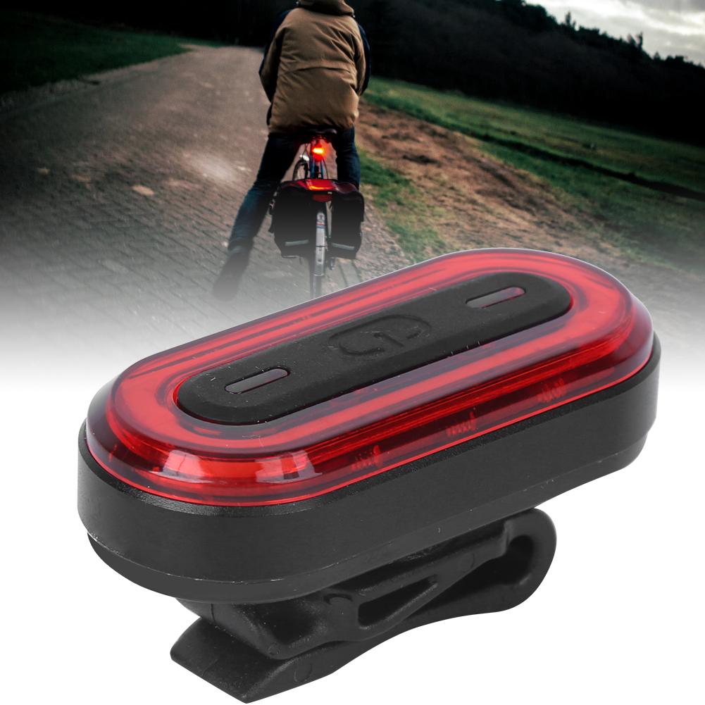 Велосипедный фонарь Светодиодный велосипедный фонарь Перезаряжаемый задний фонарь Предупреждающий задний фонарь Красный корпус Красный