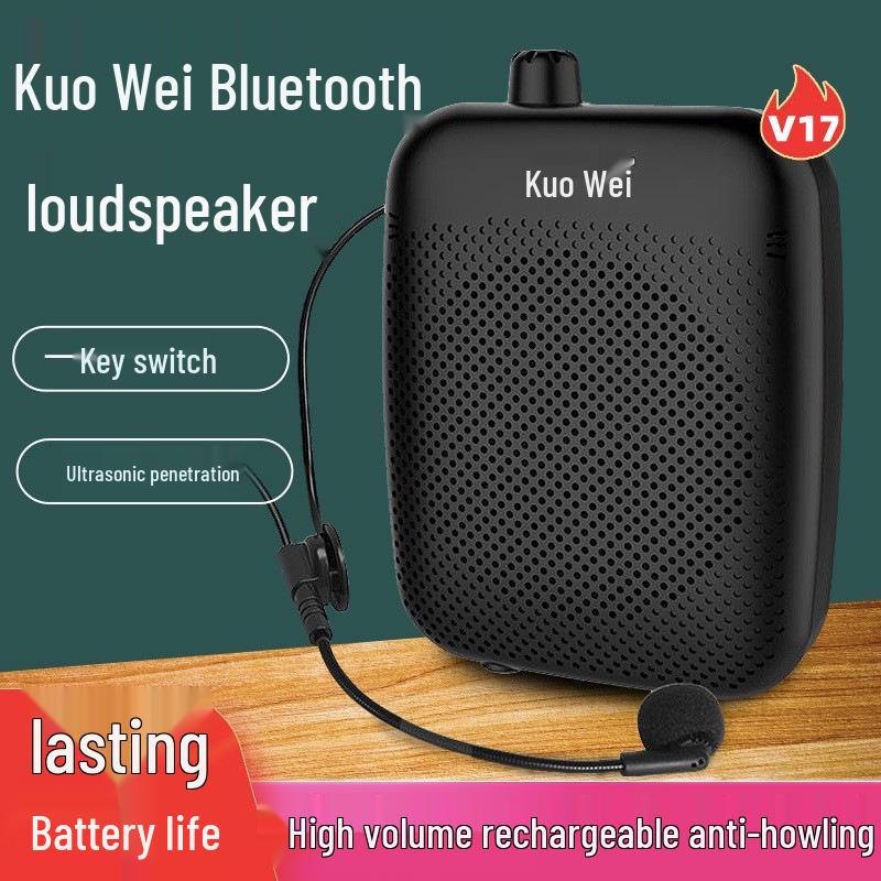 KuoWei V17 Little Bee Wireless Bluetooth Microphone & Amplifier for Teachers and Tour Guides