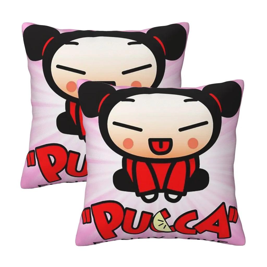 Pucca 8 2 Pcs Square Pillowcase Pillow Cover Cushion Decor Comfort Throw Pillow For Home Living Room