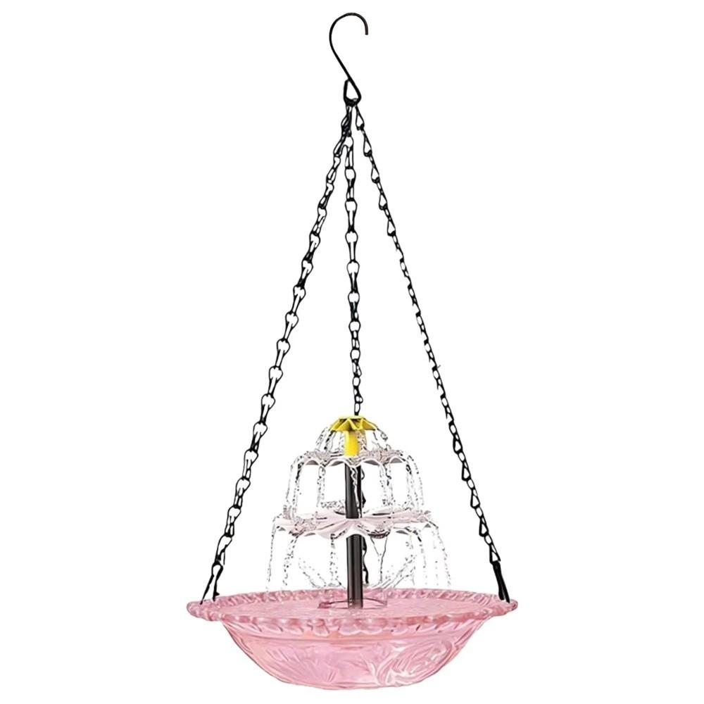 Cascade Hanging Bird Bath Fountain 3 Layer Bird Feeder Creative Bird Bath Bowl Outdoor
