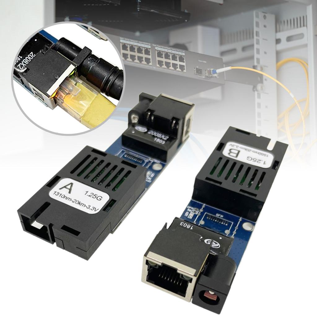 1 пара Rj45 трансивер 3KM fibra коммутатор Gigabit SC Ethernet Fiber коммутатор 1000M A/B мини медиаконвертер
