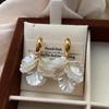 20 Flower Earrings French Earrings Women'S Light Luxury Temperament High Sense Niche Unique Design Stud Earrings