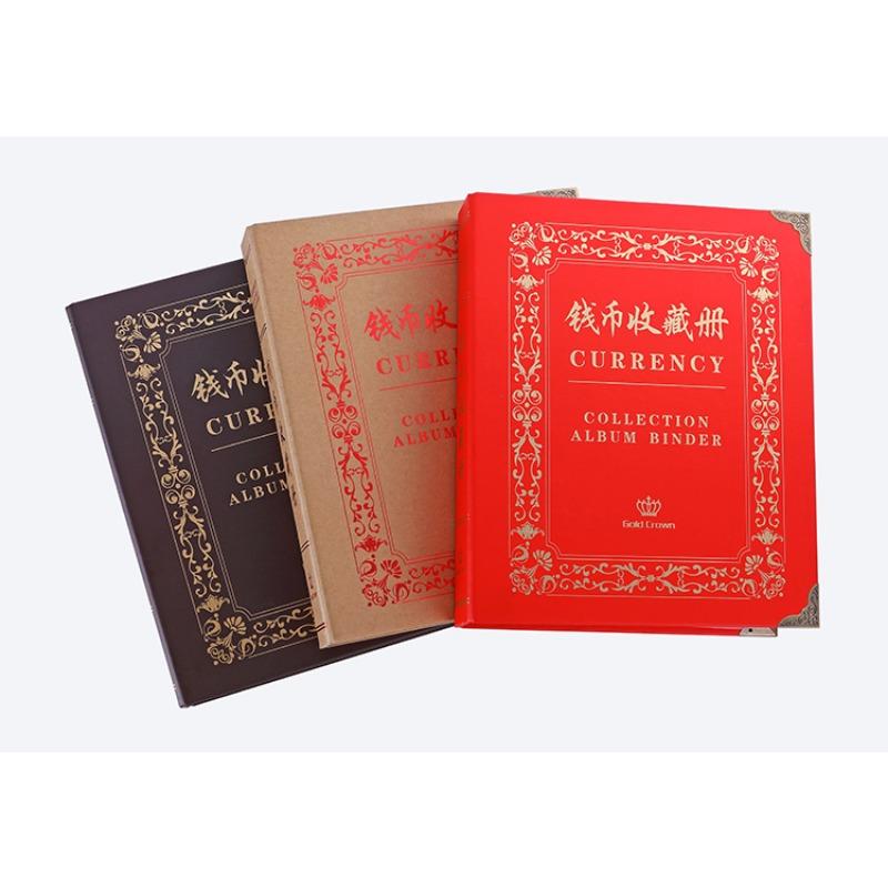 Книга для сбора банкнот большой емкости, Папка для защиты монет, Книга для сбора памятных монет, Книга для сбора памятных банкнот