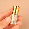 4pcs/set Refillable Golden Essential Oil Roller Bottle Perfume Bottle Glass Roll-On Essential Oil Bottle Cosmetics Container
