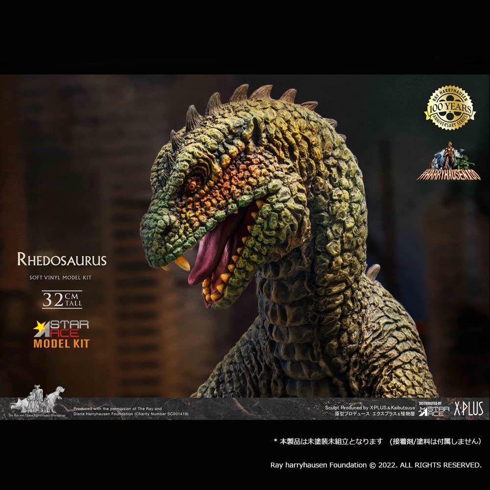 Star Ace Toys Rhidosaurus, Approximately 320mm Tall, Unpainted, Assembled Soft Vinyl Kit
