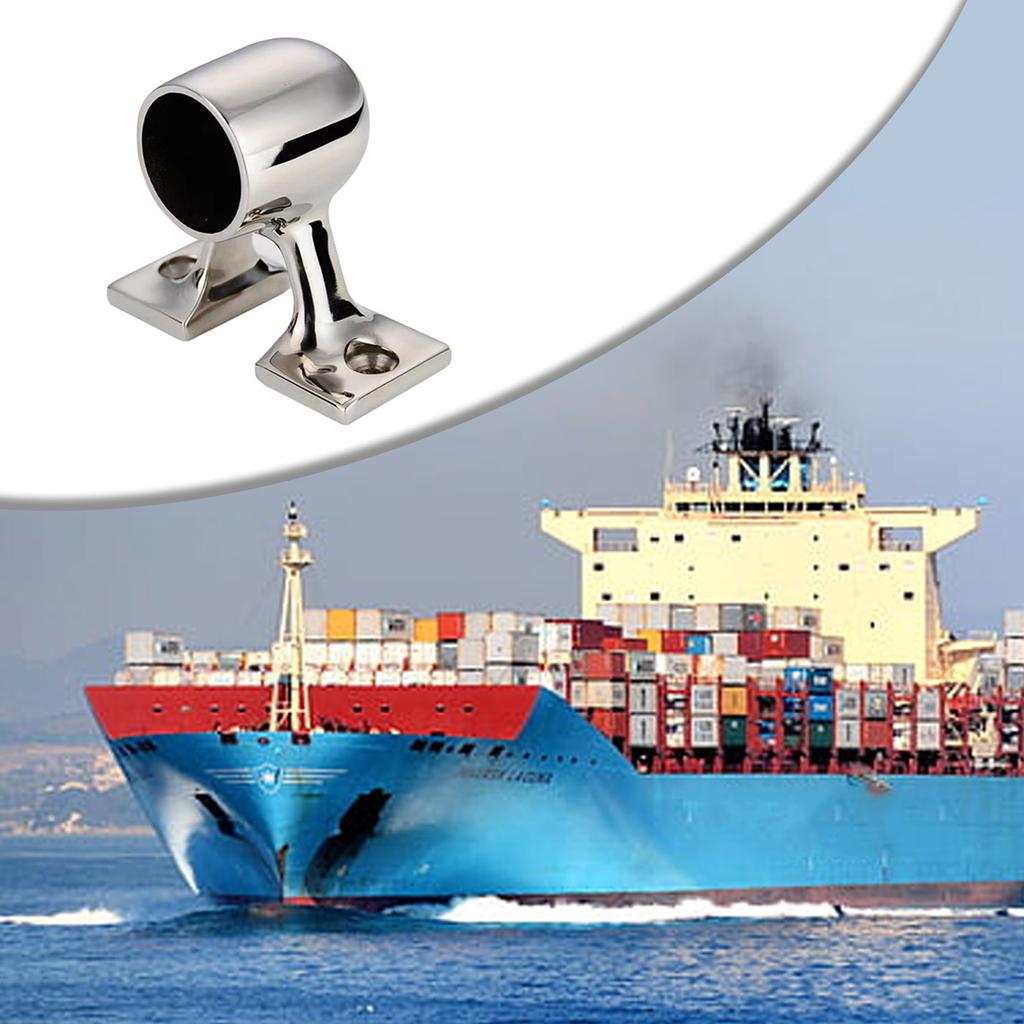 Опора для ног из нержавеющей стали морского класса 316. Прочная и устойчивая к ржавчине сверхмощная опора для рельсов. Простая установка.