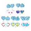 Valentine's Day Series Earring Silicone Mold Suitable for Epoxy Resin Diy Craft Earrings Pendant Earrings Jewelry Making