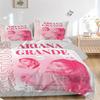 3Pcs Ariana Grande'S Music Poster Bedding Sets For All Sizes New 3D Printed Bed Cover Comforter Duvet Cover Pillowcase Bedroom Decoration