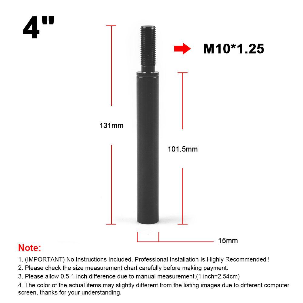 Universal Straight Shift Knob Extender Extension Car Lever Gear Shifter For Mazda for Honda for Toyota M10X1.5 M10X1.25 M12X1.25