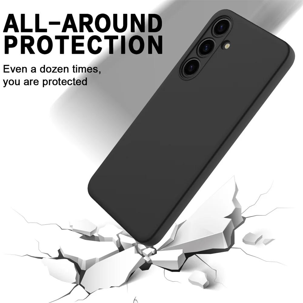 Для Samsung Galaxy S25 S24 S23 S22 S21 Plus Ultra Чехол из жидкого силикона A54 A34 A53 A52 A41 A51 A52 Мягкий чехол Аксессуары для телефона