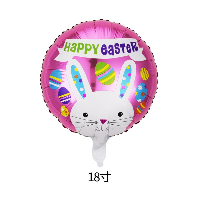 Aluminum Film Balloon Easter Egg Rabbit Chick Modeling Easter Party Decoration Arrangement Special-Shaped Balloon