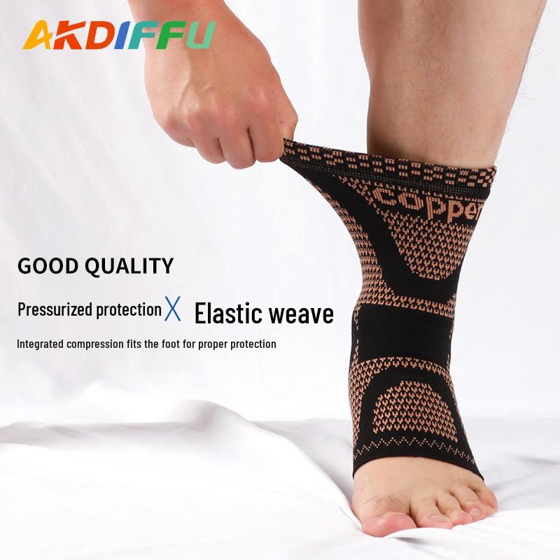 Медно-волоконный дышащий спортивный бандаж для лодыжки