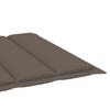 2 Person Sun Lounger with Cushions Bamboo