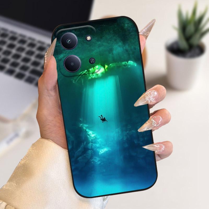 Для Xiaomi Poco C85 4G Чехол Стильный Ударопрочный Мягкий Силикон ТПУ Чехлы Для Телефона Для Poco C 85 POCOC85 171мм Чехол Fundas Coque