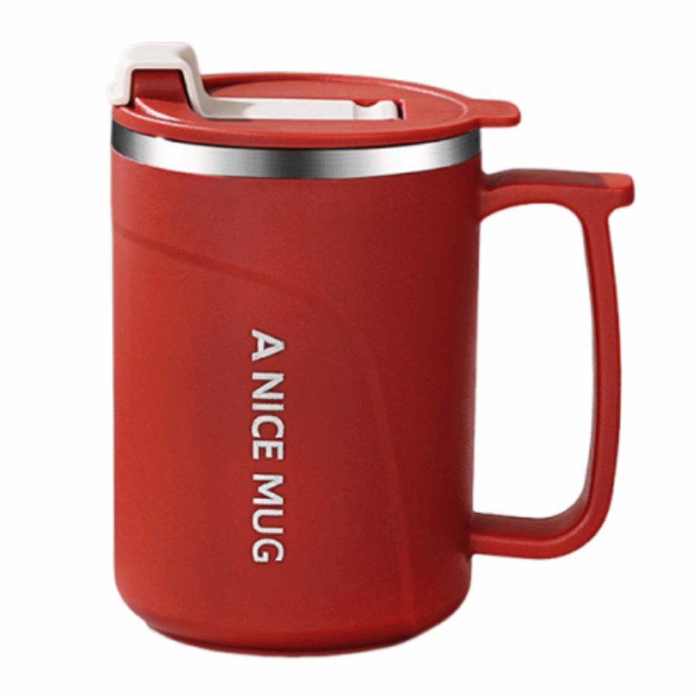 500ml Insulated Coffee Cup Double-layer Stainless Steel Thermos Cup Leak-proof Heat-resistant Vacuum Water Bottle Office Worker
