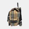 [Pre-Owned] Vintage Check Large Capacity Leather Backpack - Very Good #15AD4F4