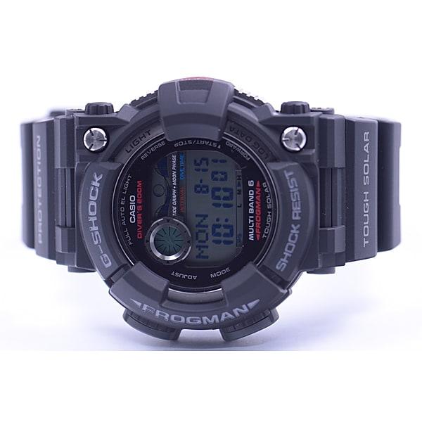 Casio Мужские часы G-SHOCK GWF-1000-1JF [G-SHOCK FROGMAN MULTIBAND 6] круглые черные из нержавеющей стали цифровые
