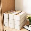 1/2/4 шт. Многофункциональные ящики для хранения одежды с прорезями, складные, штабелируемые, для хранения нижнего белья, носков, органайзер для домашнего гардероба