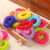 10 Pcs Plastic Hair Ties Spiral Hair Ties No Crease Coil Hair Tie Ponytail