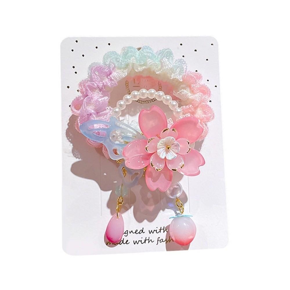 Butterfly Bun Hair Rope Chinese Style Princess Hair Ring New Hair Band Headdress