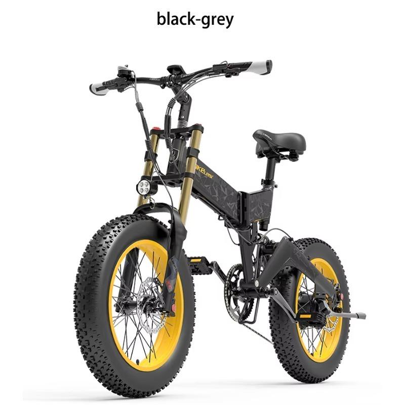 LANKELEISI X3000 Plus Electric Bike, 1000W Motor, 48V 17.5Ah Lithium Battery, 20"x4.0" Fat Tire Adult E-Bike for City Commuting