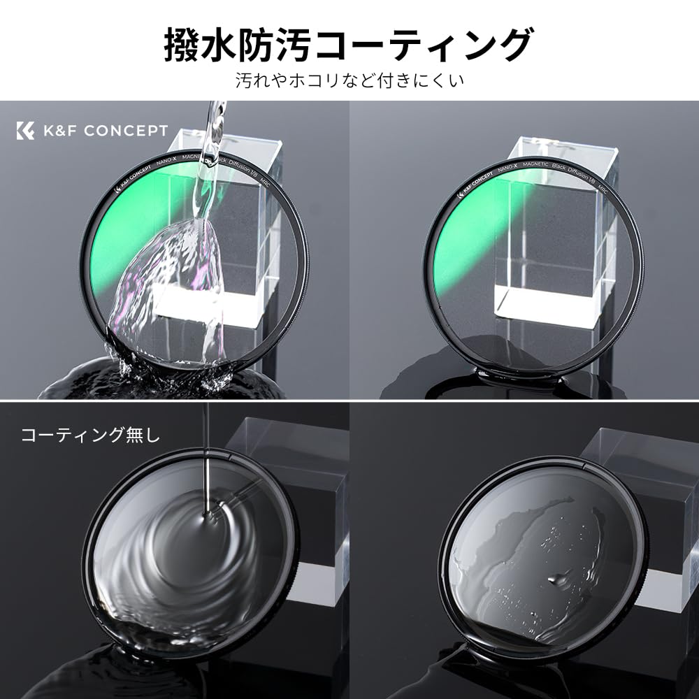 Concept Magnetic Black Diffusion Lens Cap Set 52mm 28 Layer Nano Coating Soft Effect Contrast Adjustment Lens Filter Optical Glass Aviation Aluminum