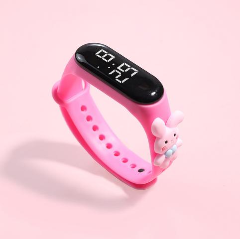 DIY doll watch; Customized silicone strap wristband electronic watch; doll style electronic watch.