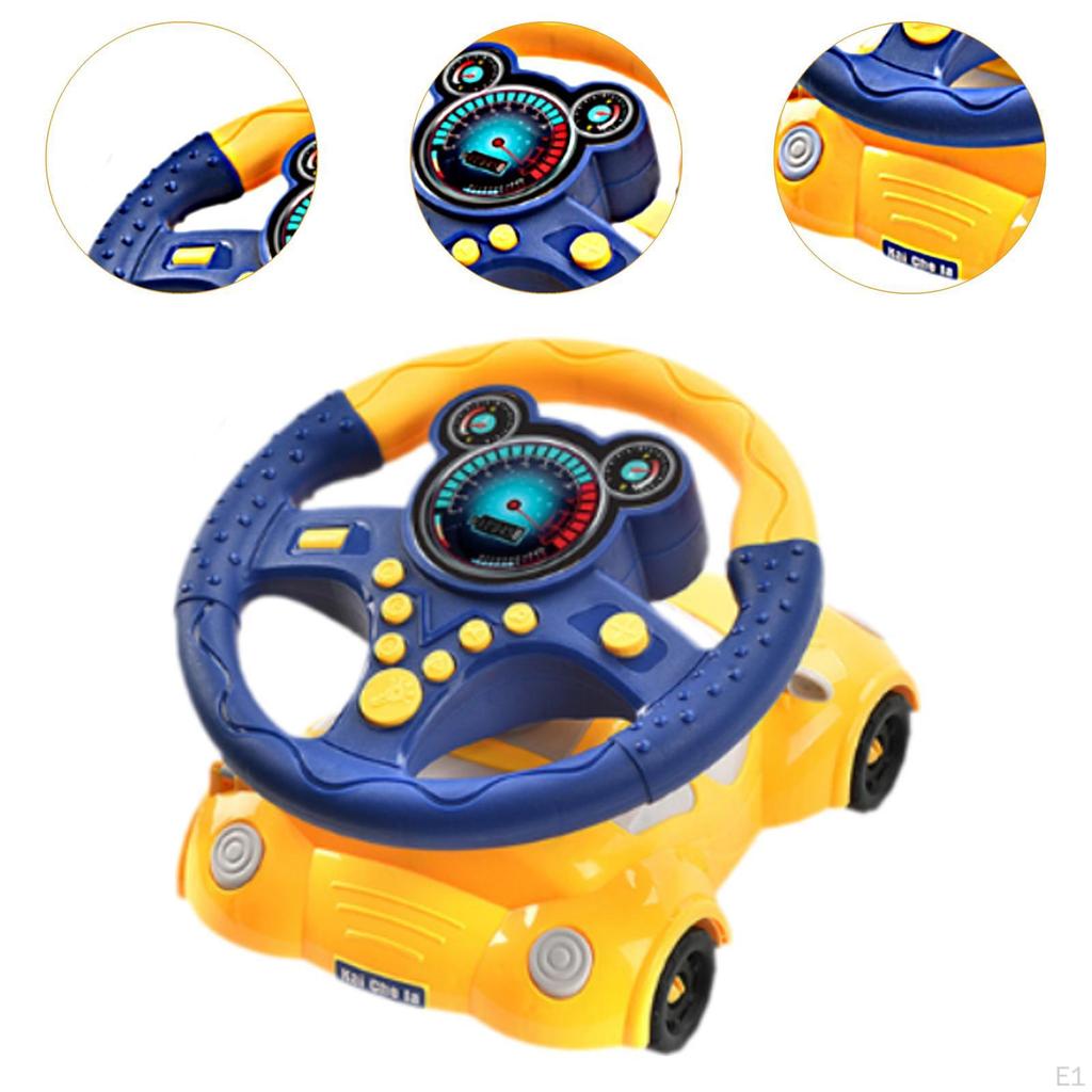 Steering Wheel Driver Fun Activity Gift Portable Kids Early Educational Toy Simulation Car
