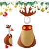 Mini Porch Animal Costume 7 Inch Christmas Costume For Desk Statue Mini Lightweight Velvet Decoration For Fireplace Home