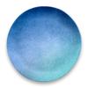 Abode Homewares Design OCEANIC OMBRE Large Dinner Approximately 27cm Cafe Dishwasher Birthday Gift for Melamine DN22913176 [Ethical, Unbreakable,