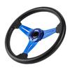 14in 350mm   Racing Steering Wheel Aluminum PU Lther Car Sport Racing Drift Steering Wheel Blue