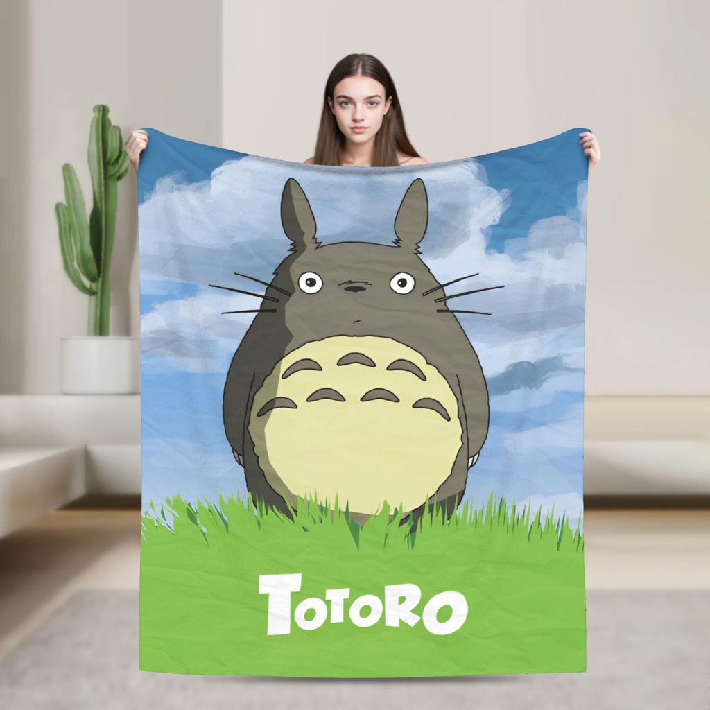 Мультяшное Каваии T-TotorooS Пледы Флис Аниме Фильм Легкий Тонкий Плед для Путешествий на Самолете Спальни Одеяло