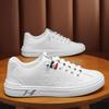 Летняя мужская обувь новая дышащая тисненая маленькая белая обувь мужская трендовая универсальная молодежная спортивная и повседневная обувь для скейтборда модная обувь