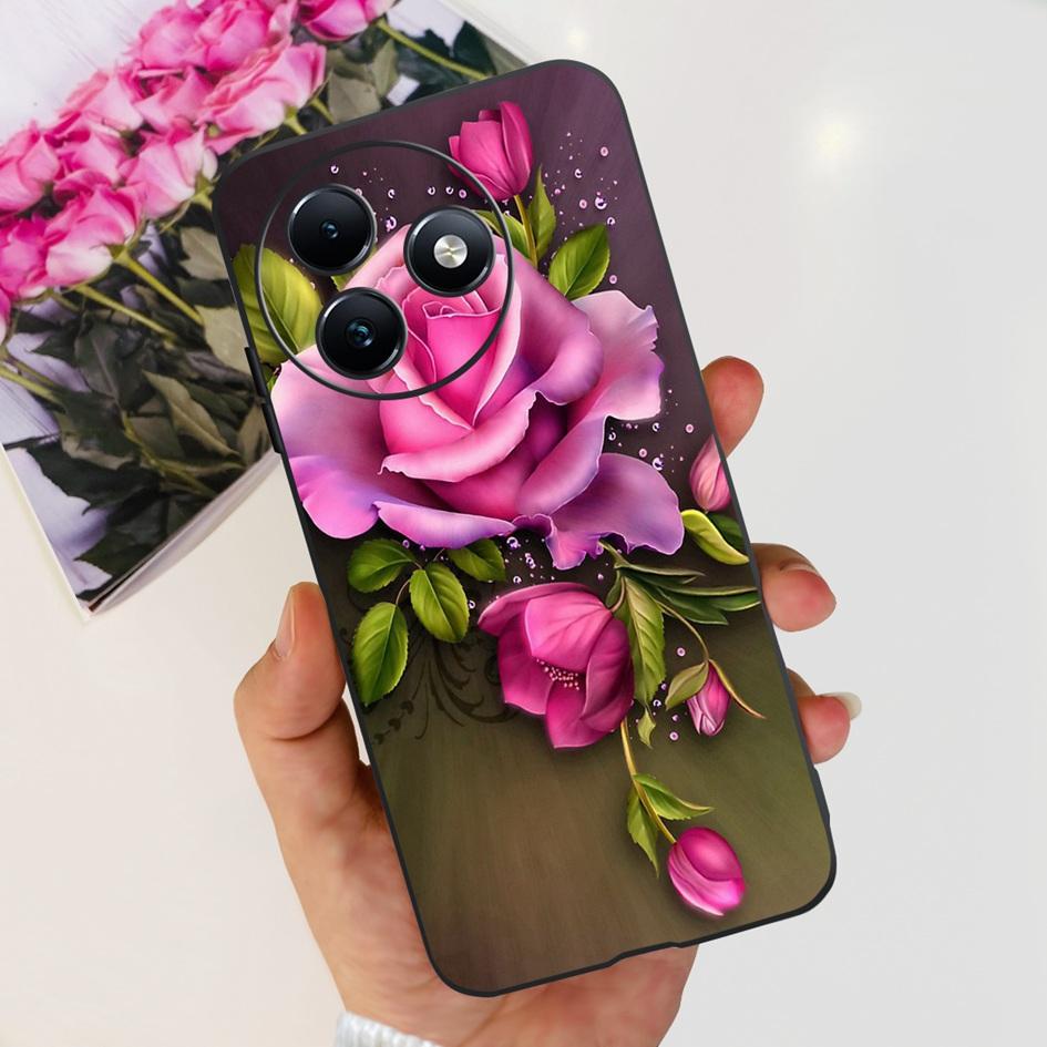 Чехол Для Itel S24 Чехол S667LN Популярный Цветок Бабочка Мягкий Силикон Ударопрочный Чехол Для Телефона Для Itel S24 2024 Бампер S 24 Funda