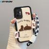 KEYSION Cartoon Cute Plush Embroidery Case for Redmi Note 10 4G 10S 10 Pro with Lanyard Shockproof Phone Cover for Xiaomi POCO M5S