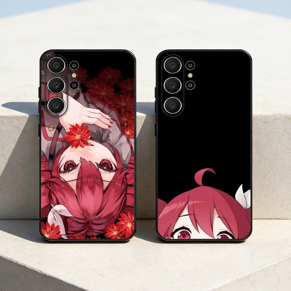 1 шт. Чехол для телефона K-Kasane T-Teto для Samsung S26, S25, 24, 23, 22, 30, 21, 10, 9, Ultra, Plus, Lite, FE Мягкий черный чехол