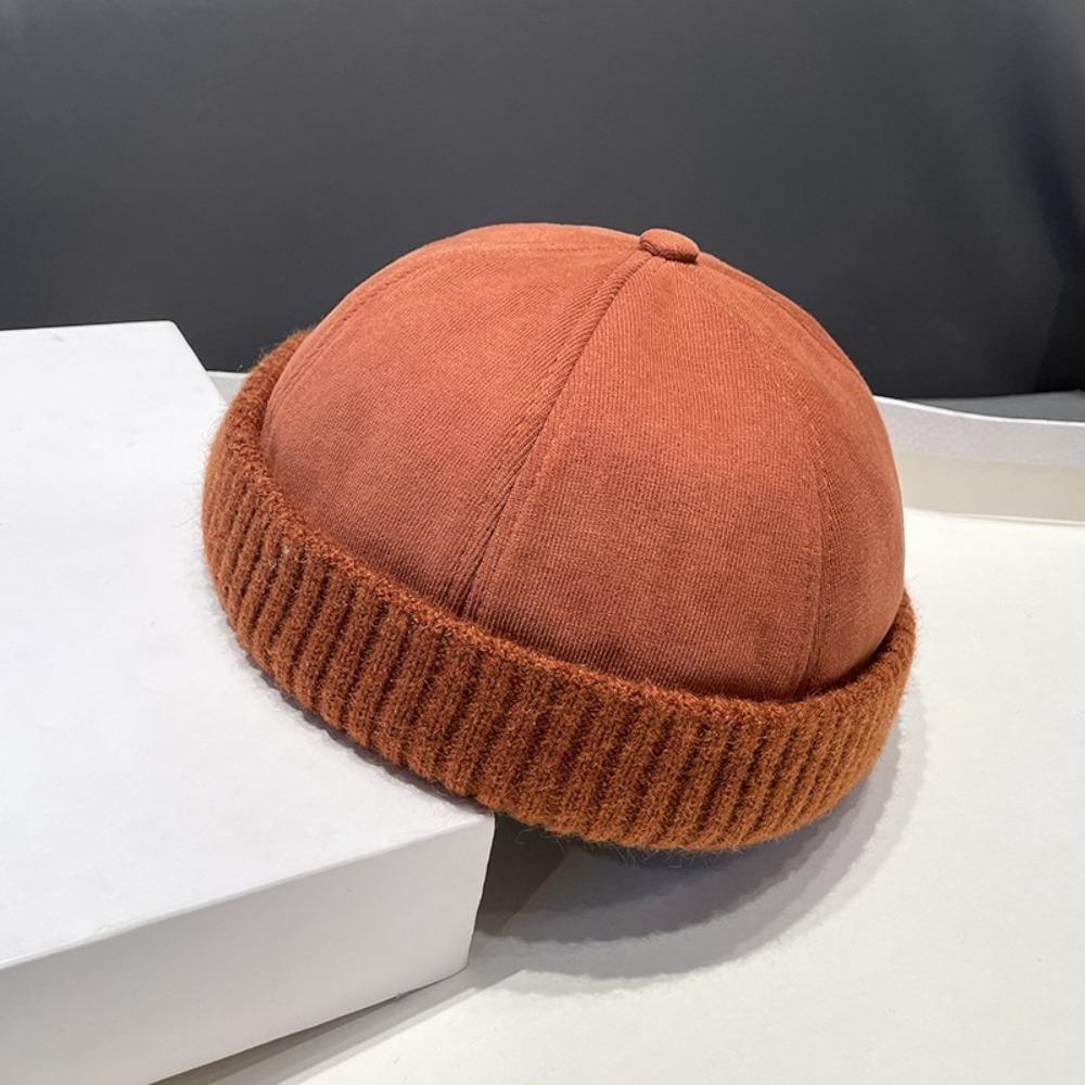 Retro Hip-hop Hat Adjustable Melon Skin Caps High Quality Landlord Hat Autumn Winter