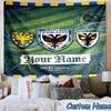 Custom Name Afc Wimbledon Crest Printed Tapestry, for Bedroom,Livingroom, dormitory, Large Wall Decor, Fabric Decor Fan Birthday Gifts