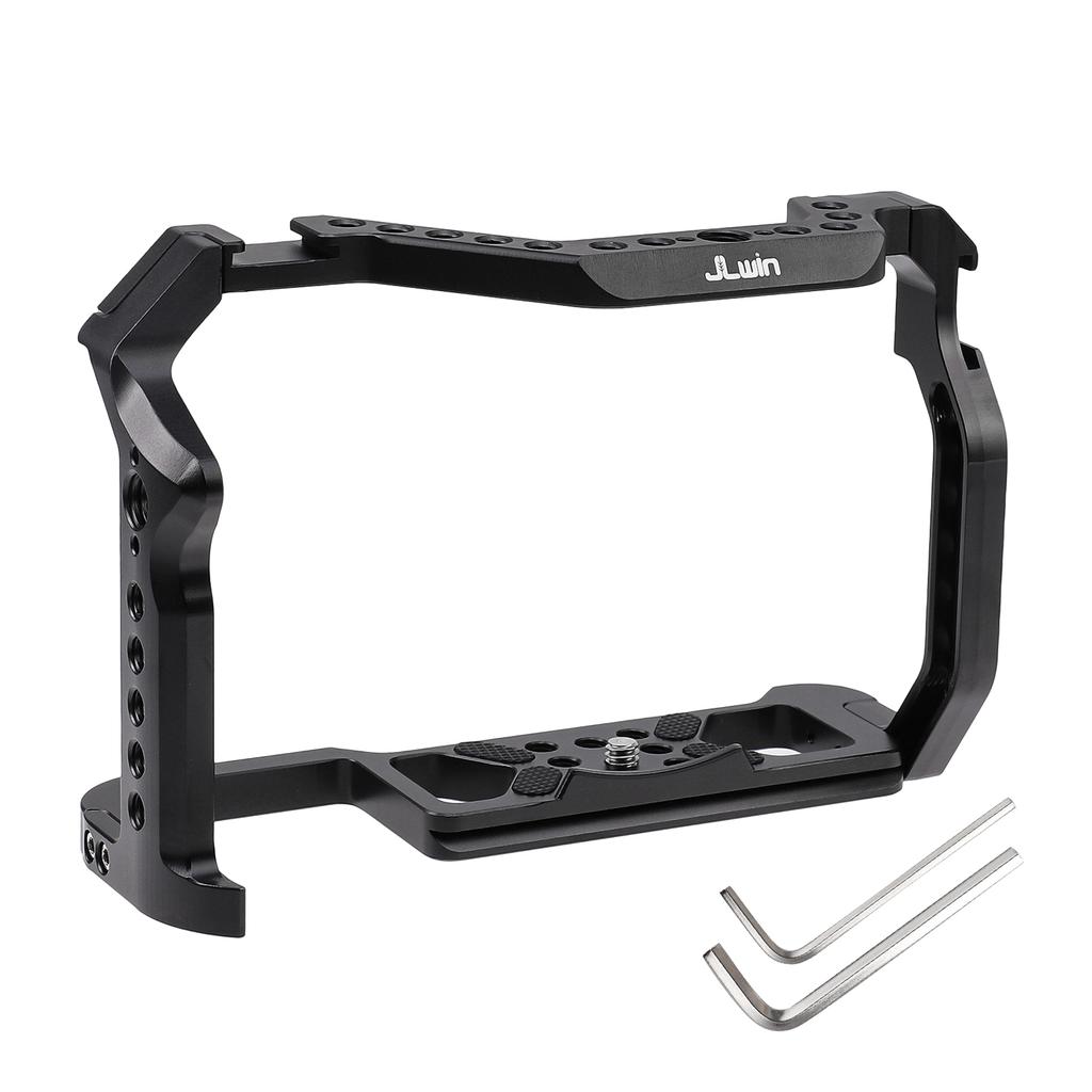 JLwin Metall Camera Cage Aluminum Alloy with Quick Release Plate Cold Shoe Mount Numerous 1 4in 20 And 3 8in 16