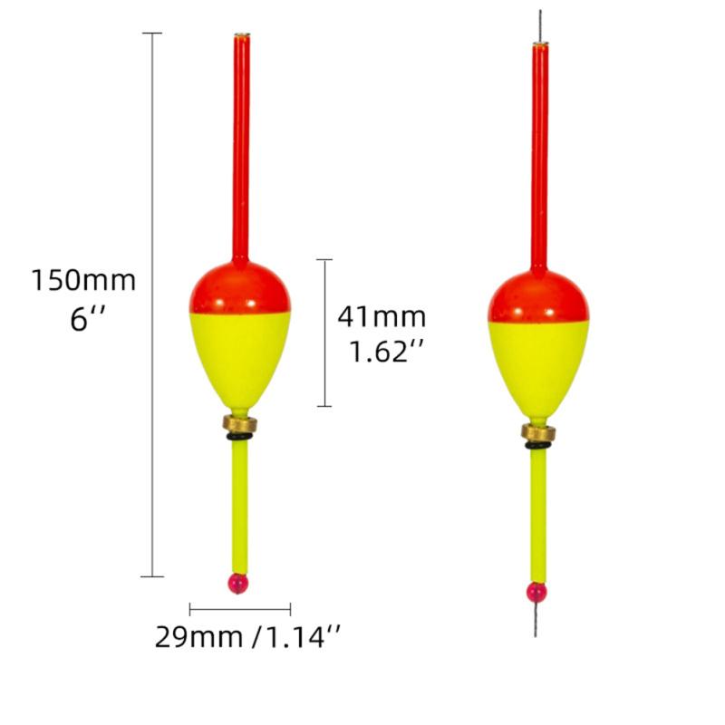 Fishing  Floats Eye-catching Thickened Vertical Buoys Oval Float For Sea Fishing