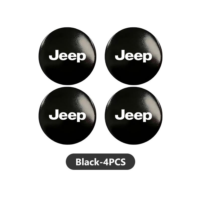 For Jeep Car Wheel Center Sticker Wheel Center Hub Cap Badge Decoration Decal JK JL JKU TJ YJ CJ Wrangler Rubicon Grand Cherokee