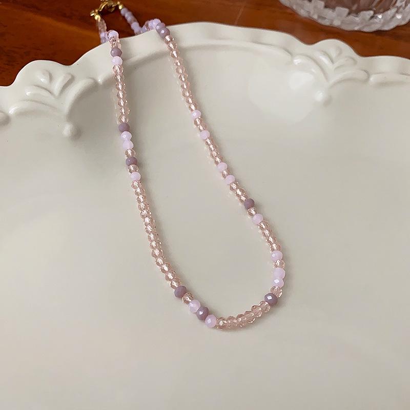 Роскошное хрустальное колье из агата и жемчуга - Этническая цепочка для ключицы