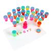 Self-ink 26pcs Alphabets Letters Round Stamp Number Children Arithmetic Seal   Kids/Children