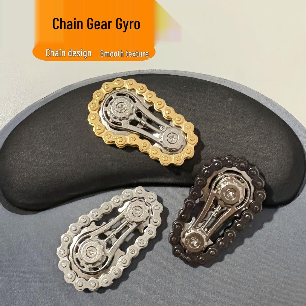 Cross-Border Gear Linkage Metal Fidget Spinner Toy