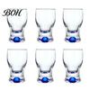 Classic Curved Drinking Glasses Mini Snifter Glass with Ergonomic Weighted Base, Crystal Clear Tasting Elegant Party Glassware Glasses, Comfortable
