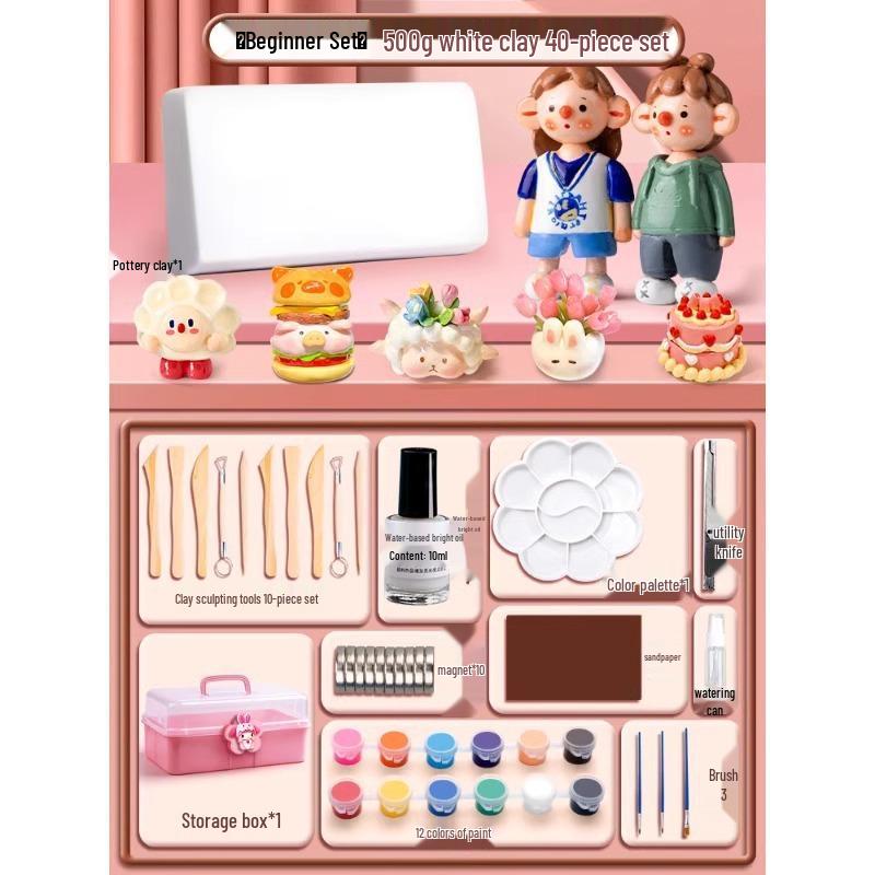 Набор глины для лепки из камня своими руками: Легкая полимерная глина и цветной пластилин для поделок